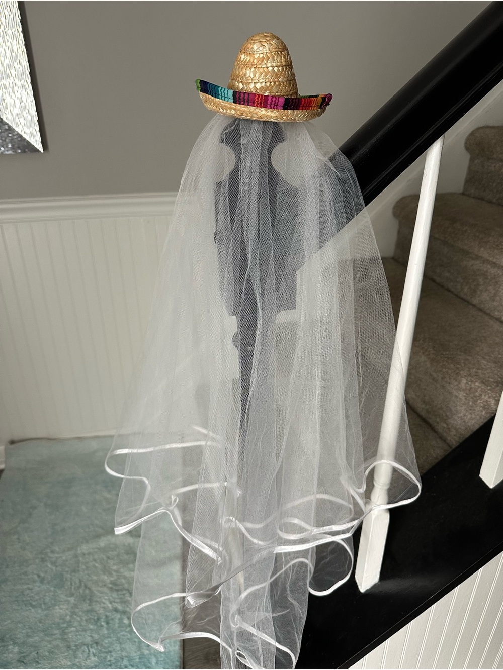 Bachelorette sombrero veil